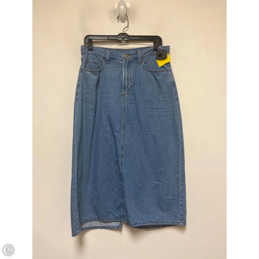 Skirt Maxi By Old Navy In Blue Denim, Size: 6