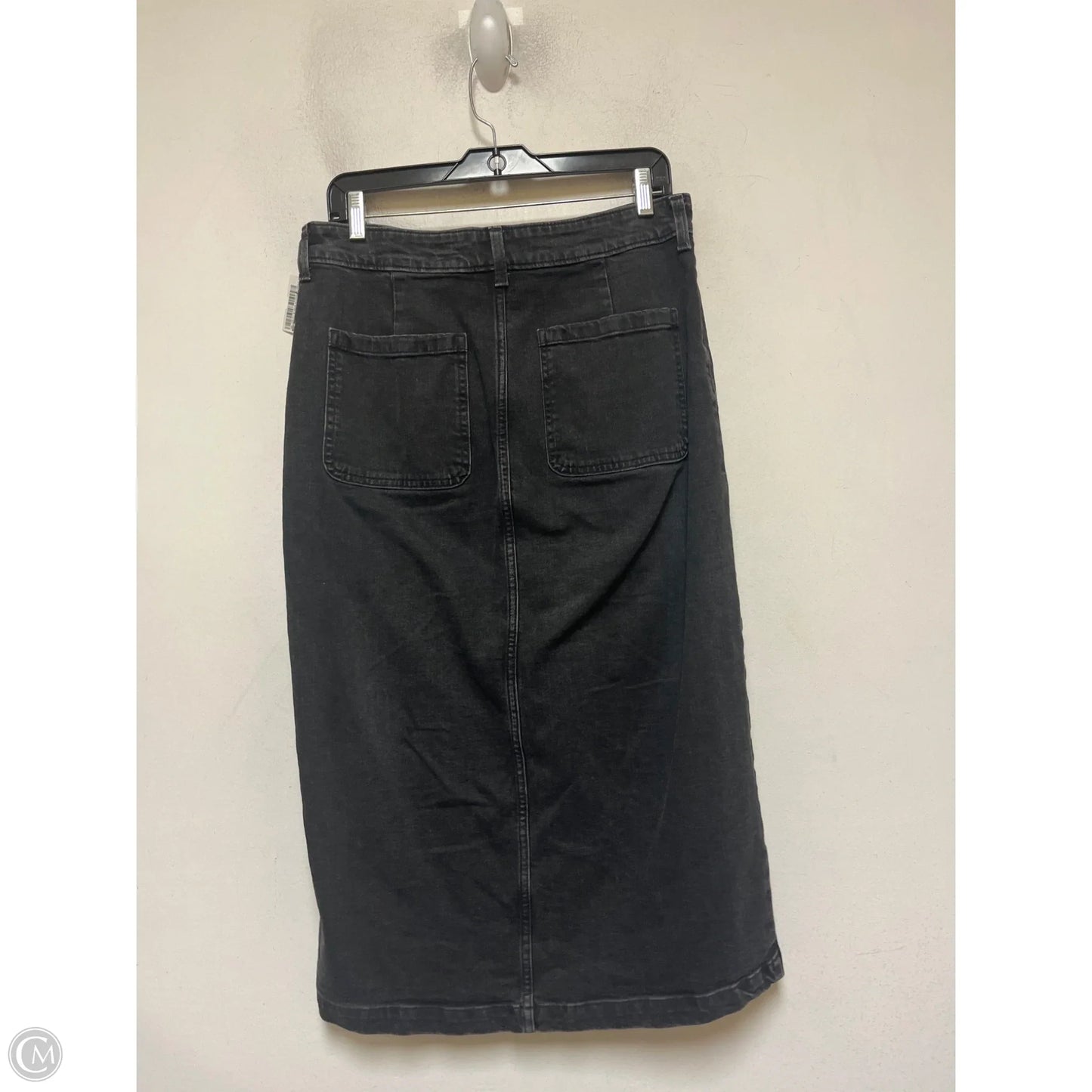 Skirt Maxi By Gap In Black Denim, Size: 6