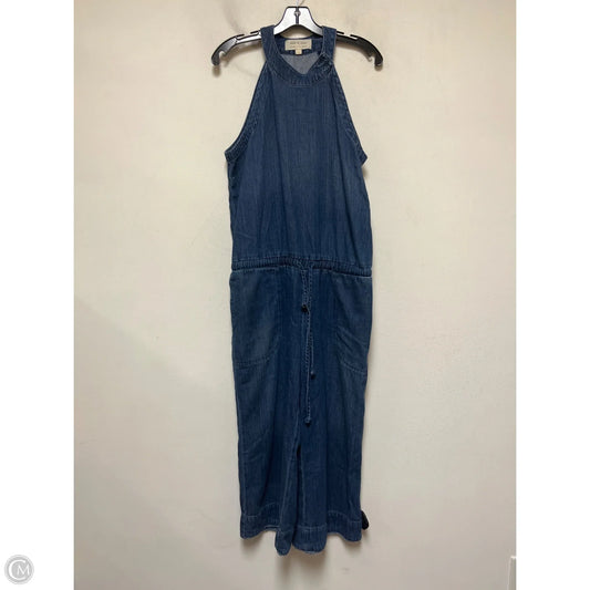 Jumpsuit By Cloth & Stone In Blue Denim, Size: L