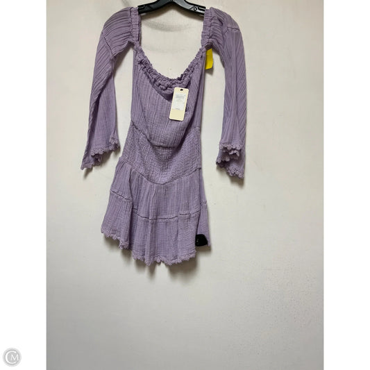Dress Casual Short By Guess In Purple, Size: Xs