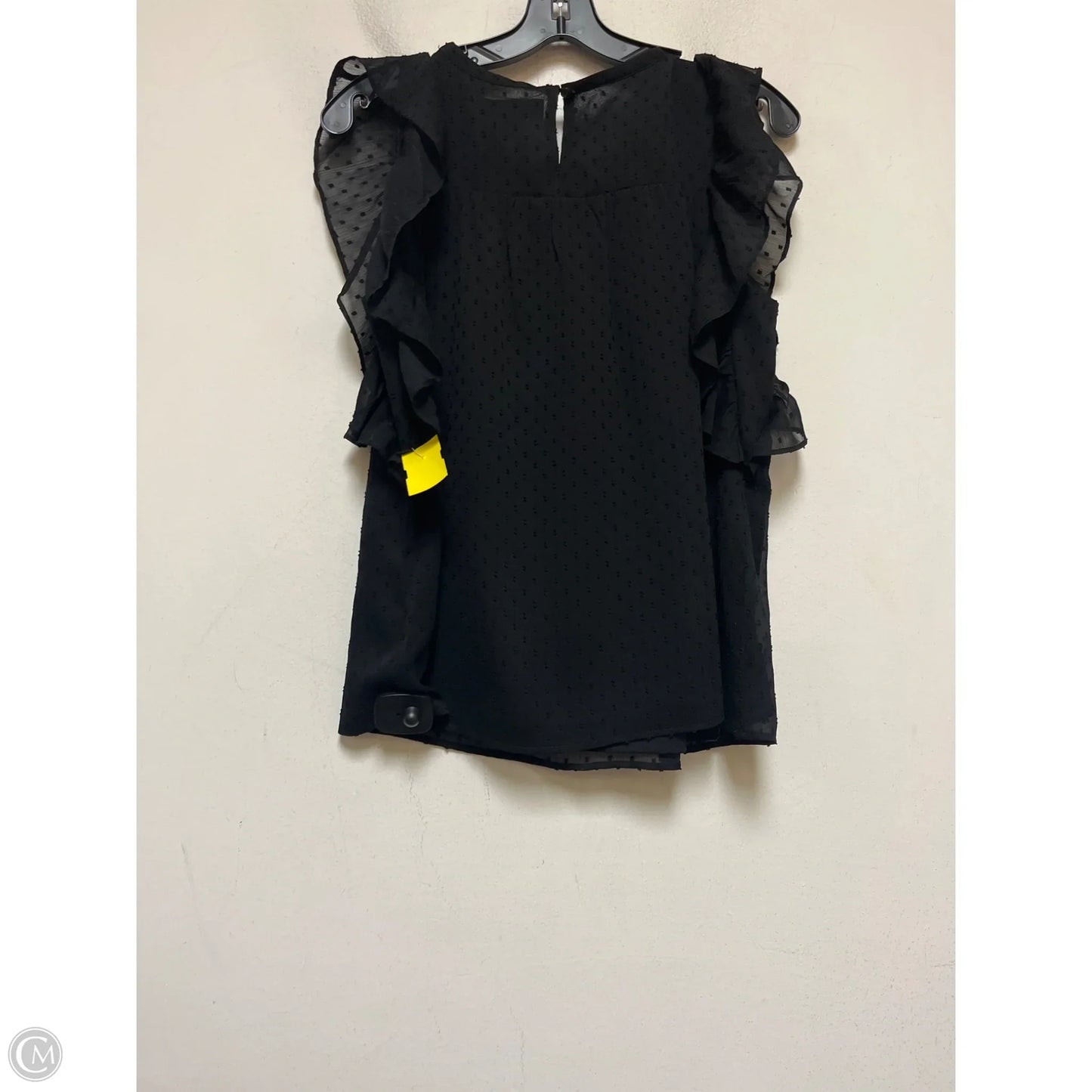 Top Short Sleeve By Loft In Black, Size: M