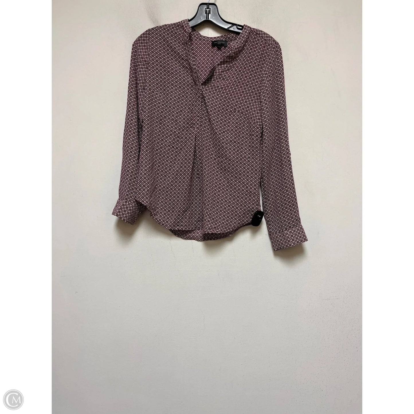 Top Long Sleeve By Limited In Maroon, Size: Xsp