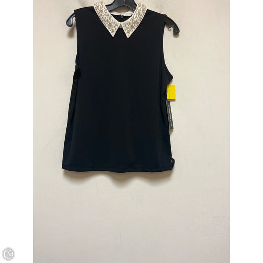 Top Sleeveless Designer By Karl Lagerfeld In Black & White, Size: S
