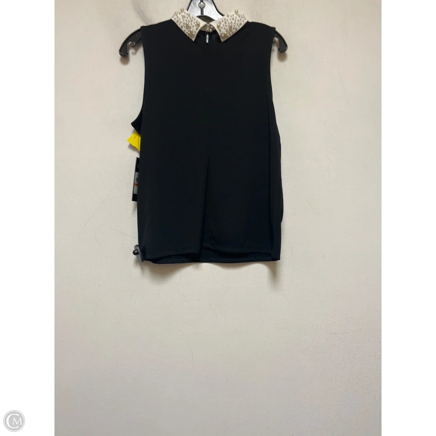 Top Sleeveless Designer By Karl Lagerfeld In Black & White, Size: S
