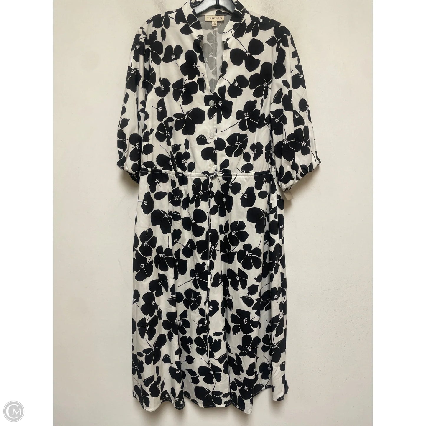 Dress Casual Midi By Clothes Mentor In Floral Print, Size: L