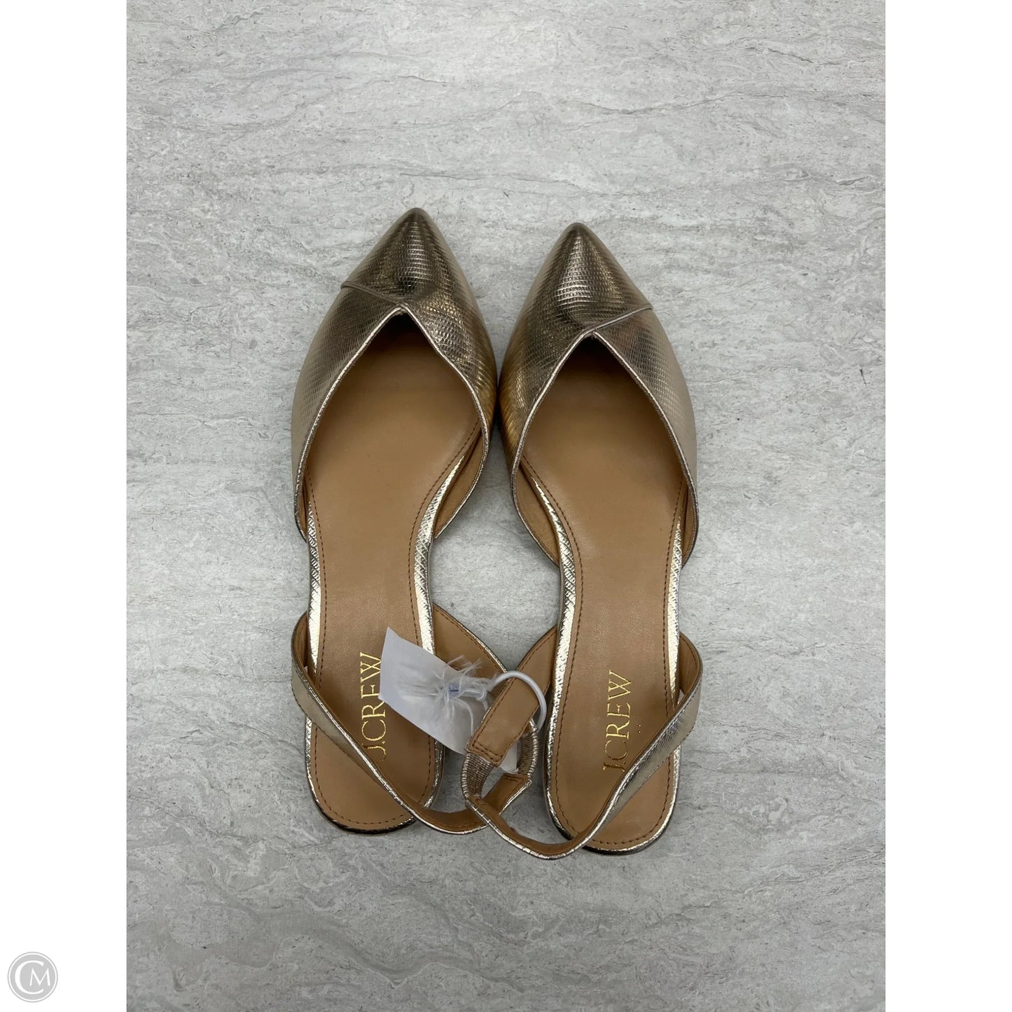 Shoes Flats By J. Crew In Gold, Size: 6.5
