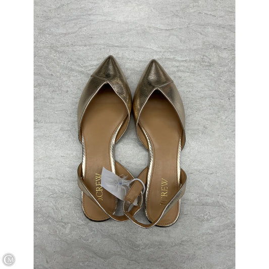 Shoes Flats By J. Crew In Gold, Size: 6.5