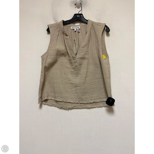 Top Sleeveless By Dkny In Beige, Size: S