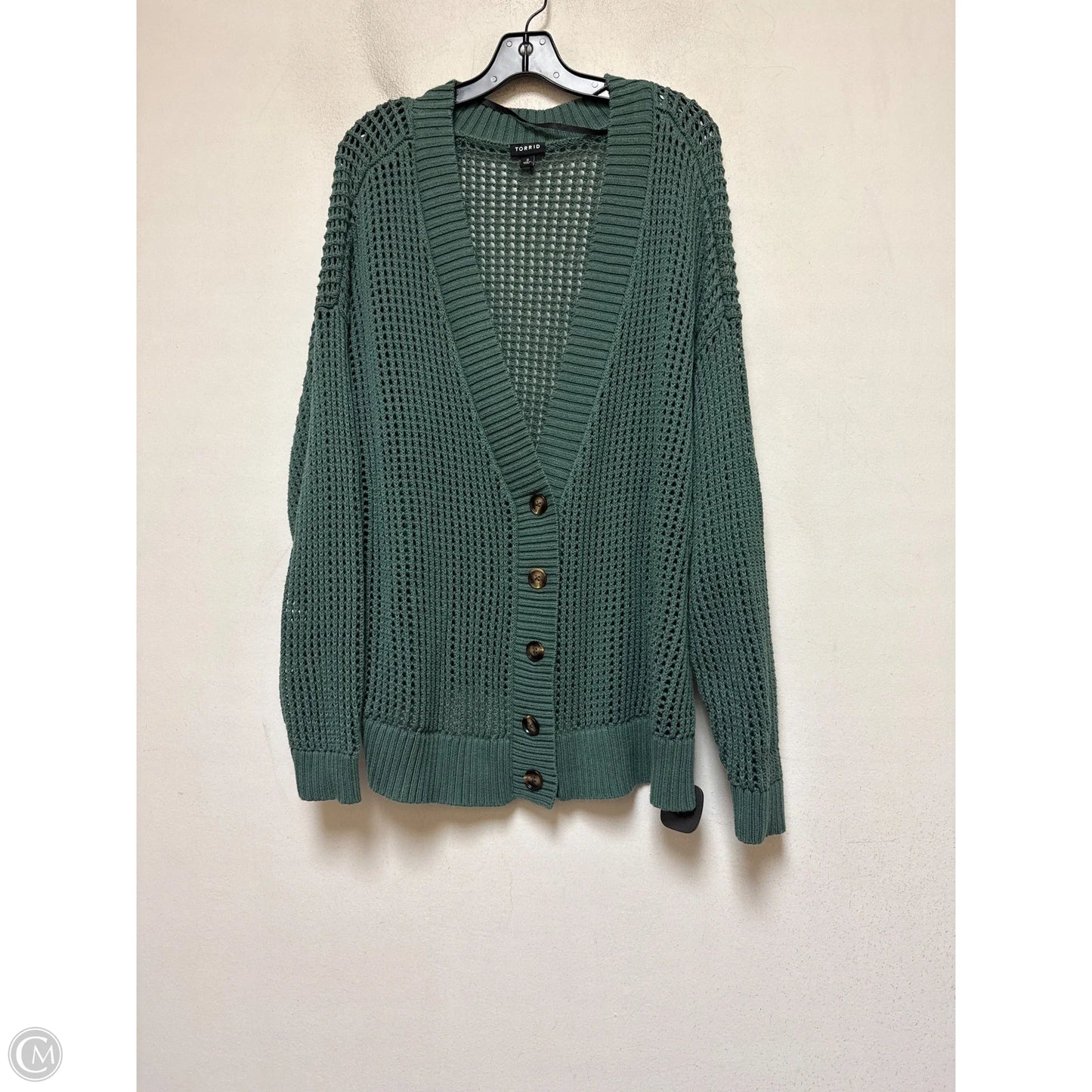 Sweater By Torrid In Green, Size: 3x