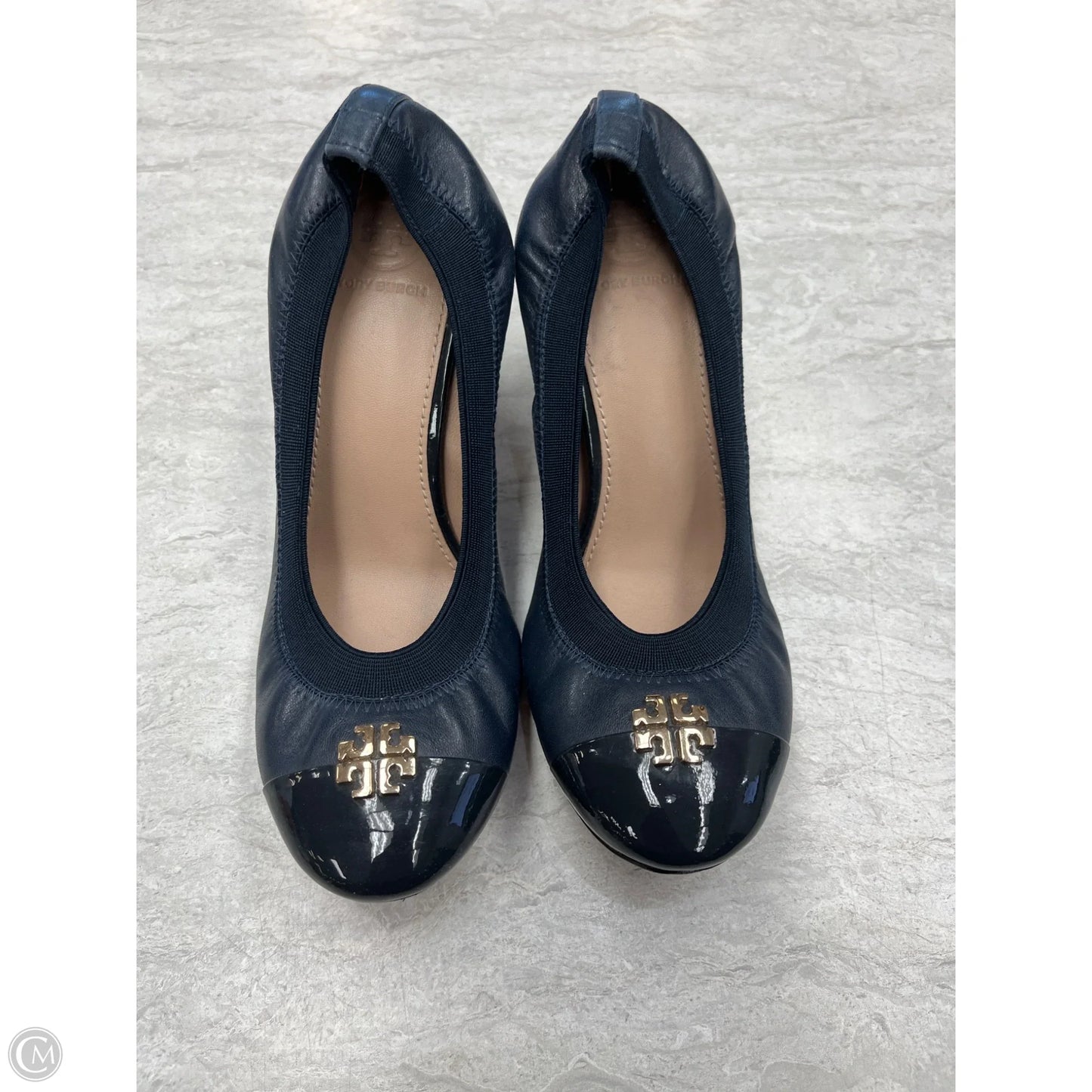 Shoes Designer By Tory Burch In Navy, Size: 7