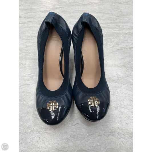 Shoes Designer By Tory Burch In Navy, Size: 7