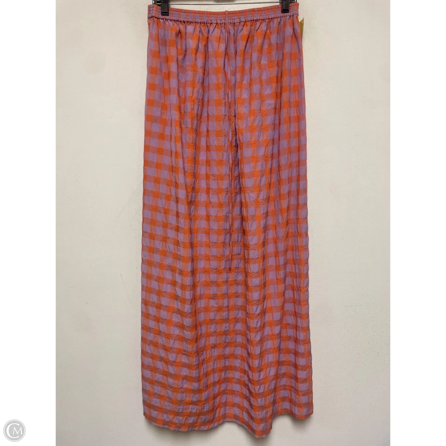 Dress Casual Midi By Zara In Orange & Purple, Size: S