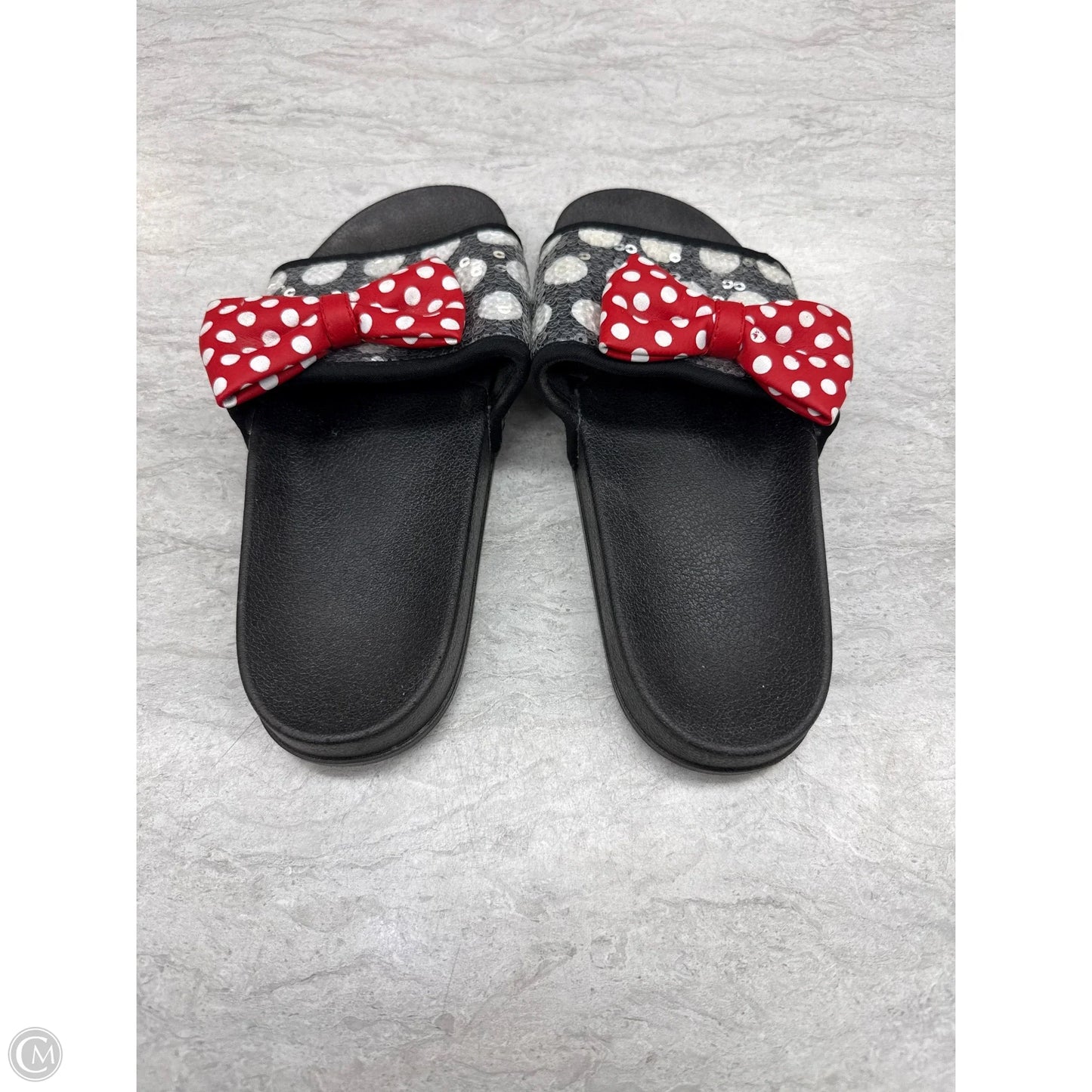 Sandals Flats By Disney In Polkadot Pattern, Size: 8