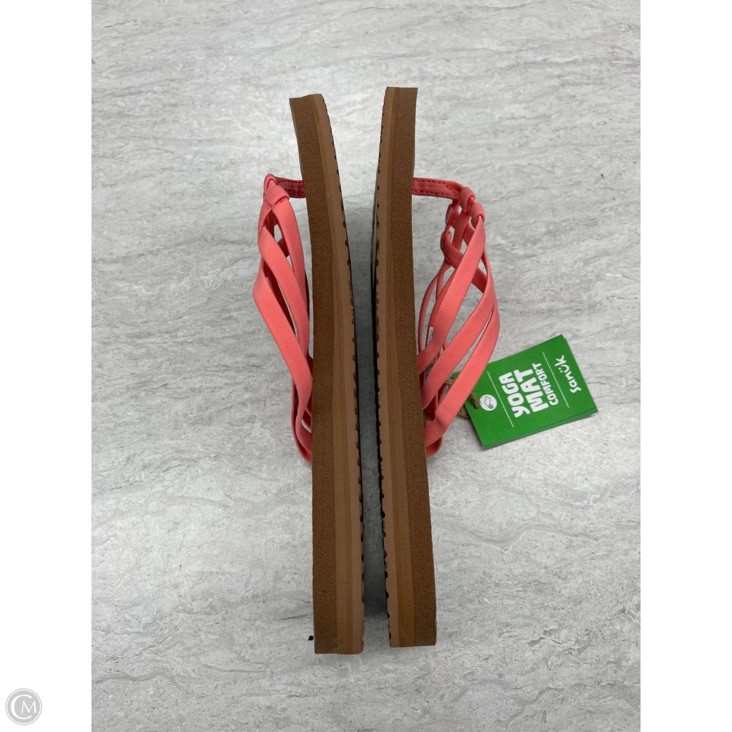 Sandals Flip Flops By Sanuk In Coral, Size: 8