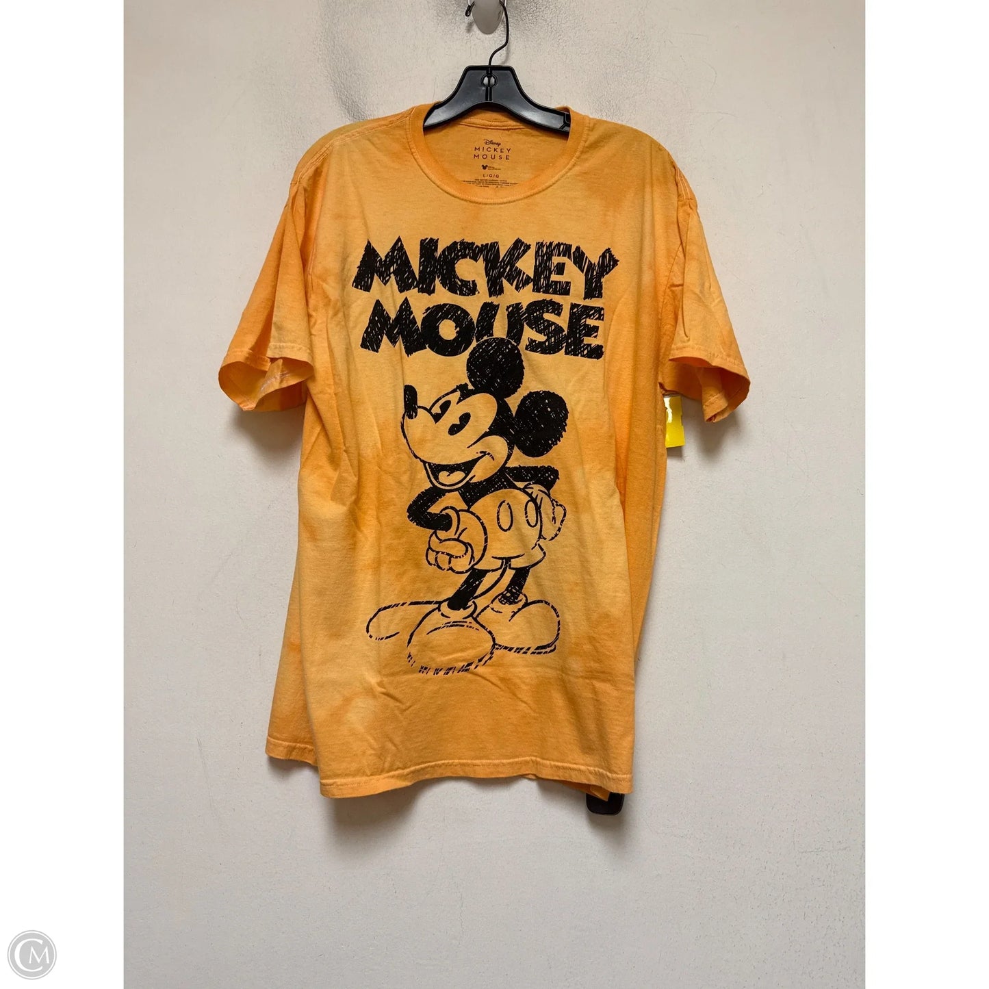 Top Short Sleeve Basic By Disney In Orange, Size: L