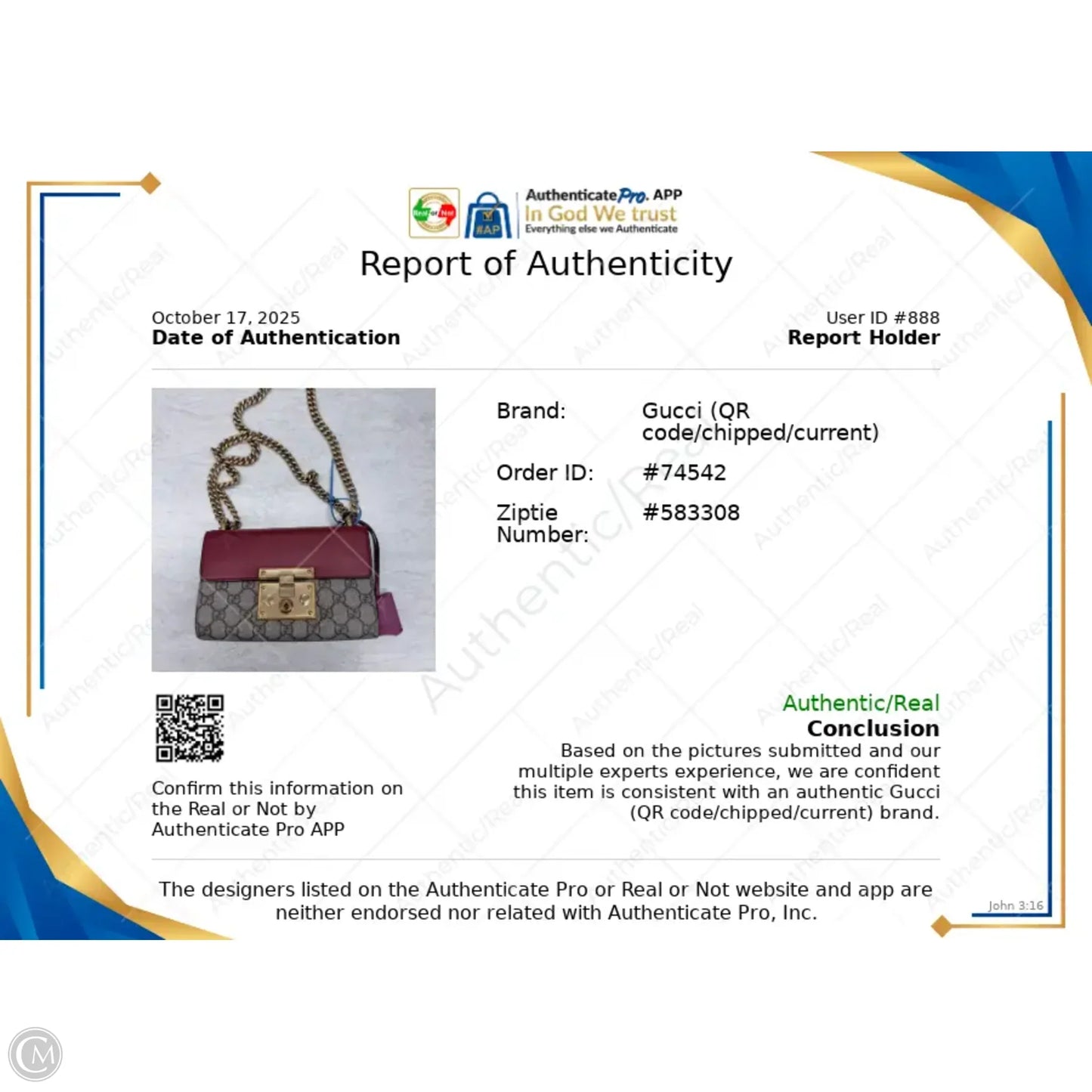 Crossbody Luxury Designer By Gucci, Size: Small