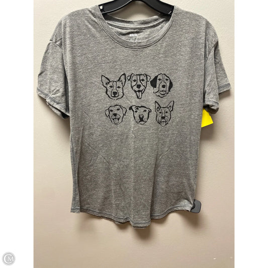 Top Short Sleeve Basic By Maeve In Grey, Size: Xs