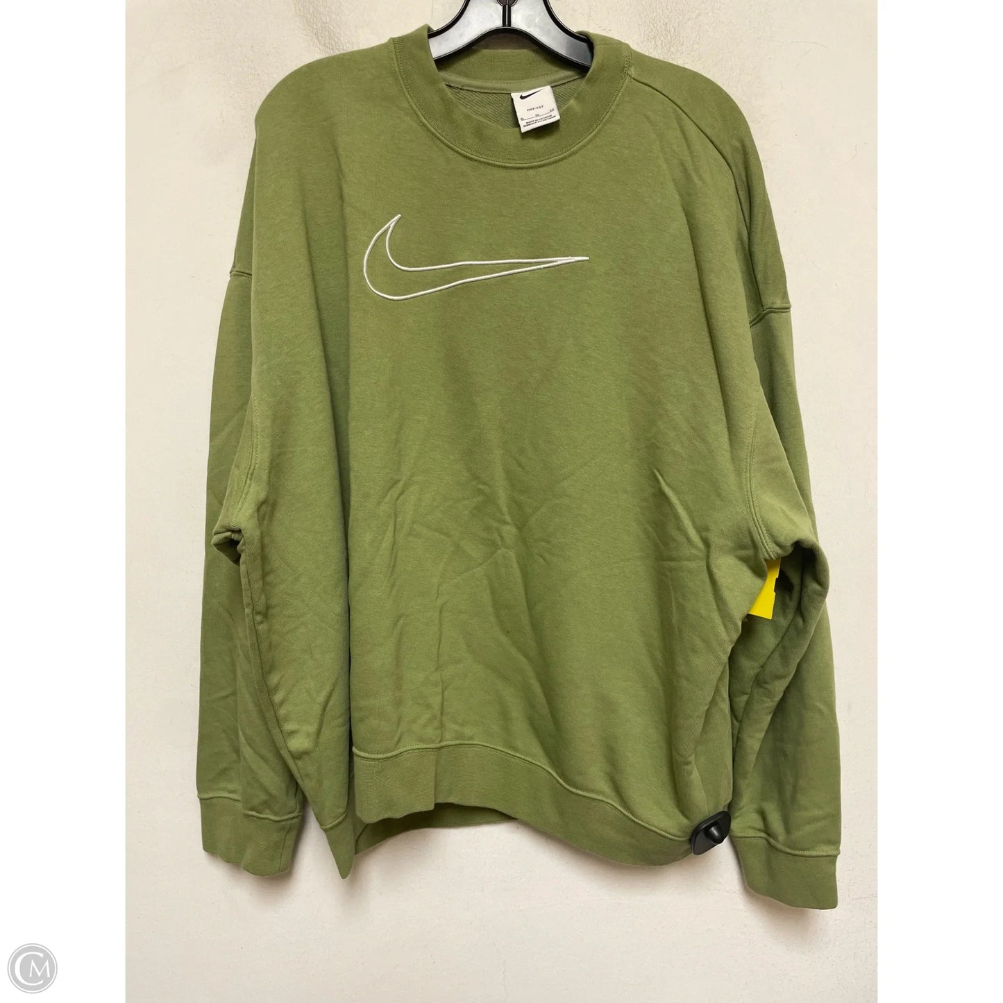 Athletic Sweatshirt Crewneck By Nike In Green, Size: Xl