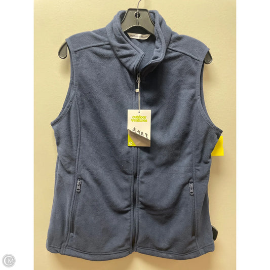 Vest Fleece By Clothes Mentor In Navy, Size: L