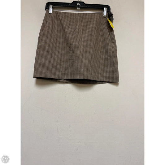 Skort By Uniqlo In Plaid Pattern, Size: 0