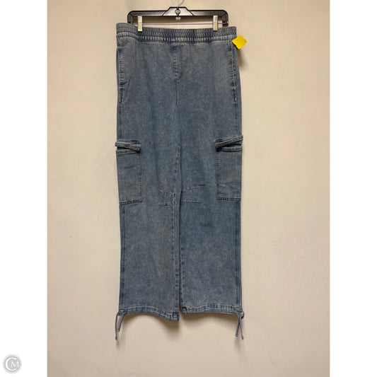 Jeans Wide Leg By Vanilla Star In Blue Denim, Size: 12