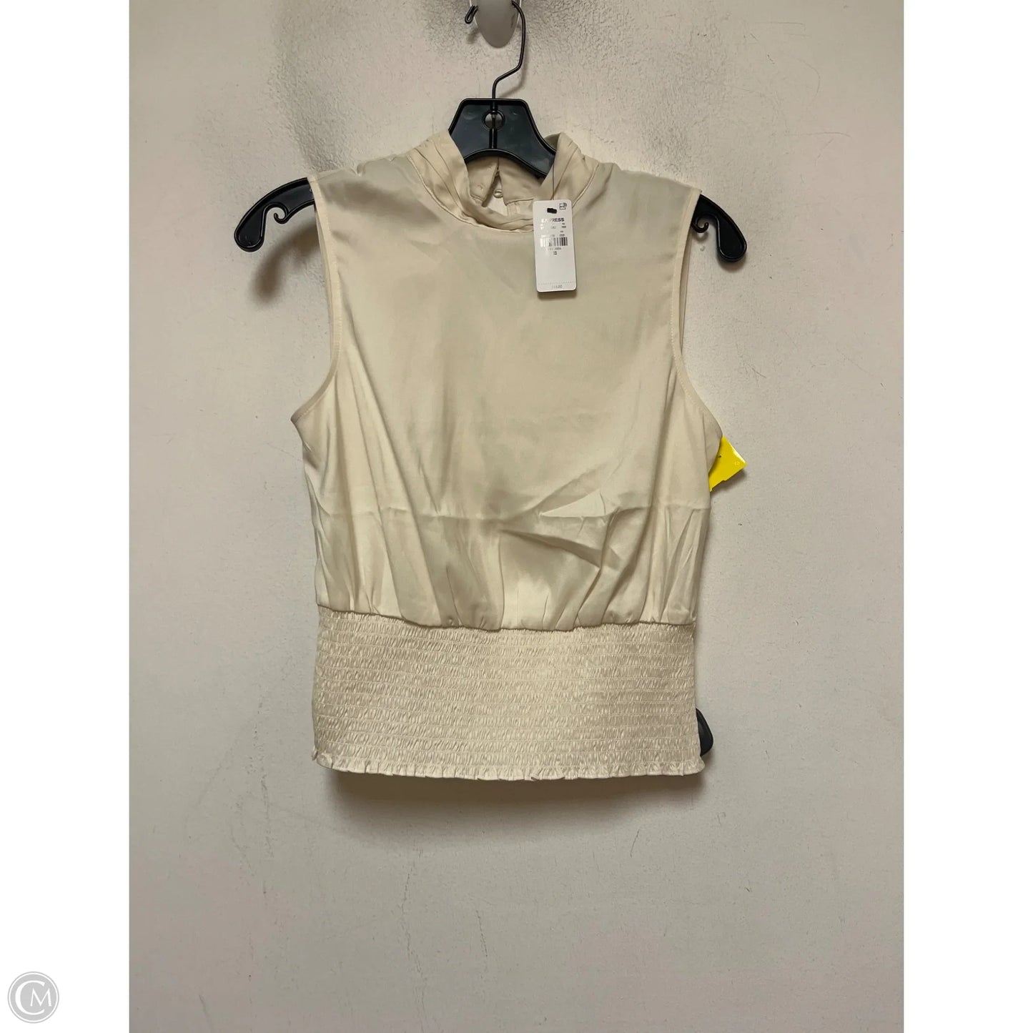 Top Sleeveless By Express In Cream, Size: Xs