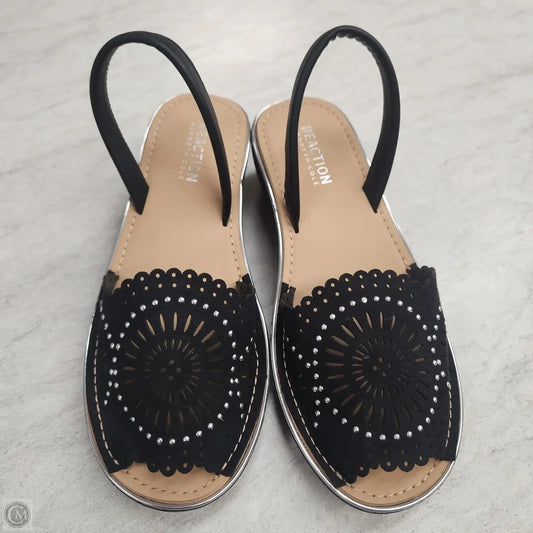 Sandals Heels Wedge By Kenneth Cole Reaction In Black, Size: 7