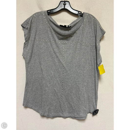Top Short Sleeve Basic By Dkny In Grey, Size: M