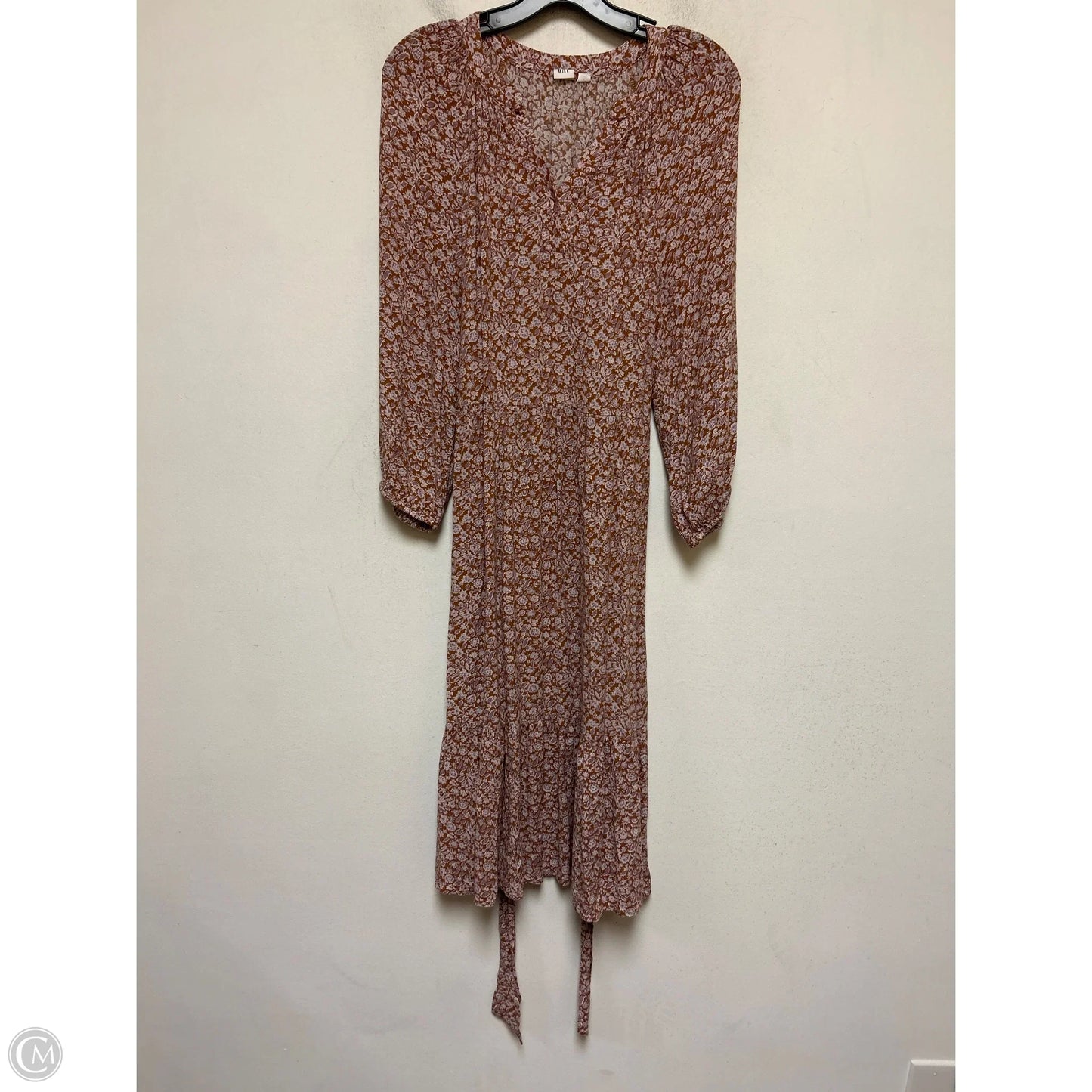 Dress Casual Midi By Gap In Brown & Purple, Size: M