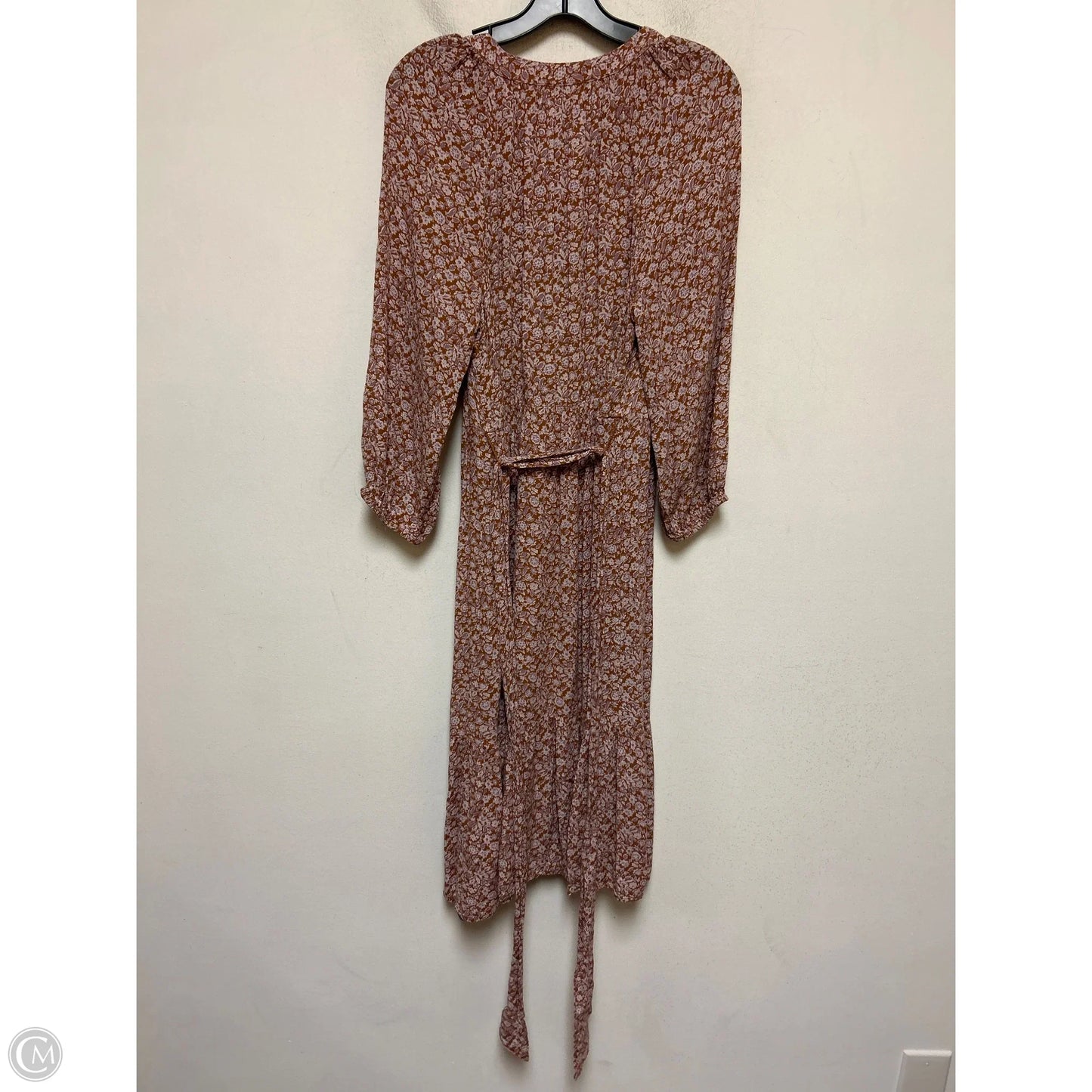 Dress Casual Midi By Gap In Brown & Purple, Size: M