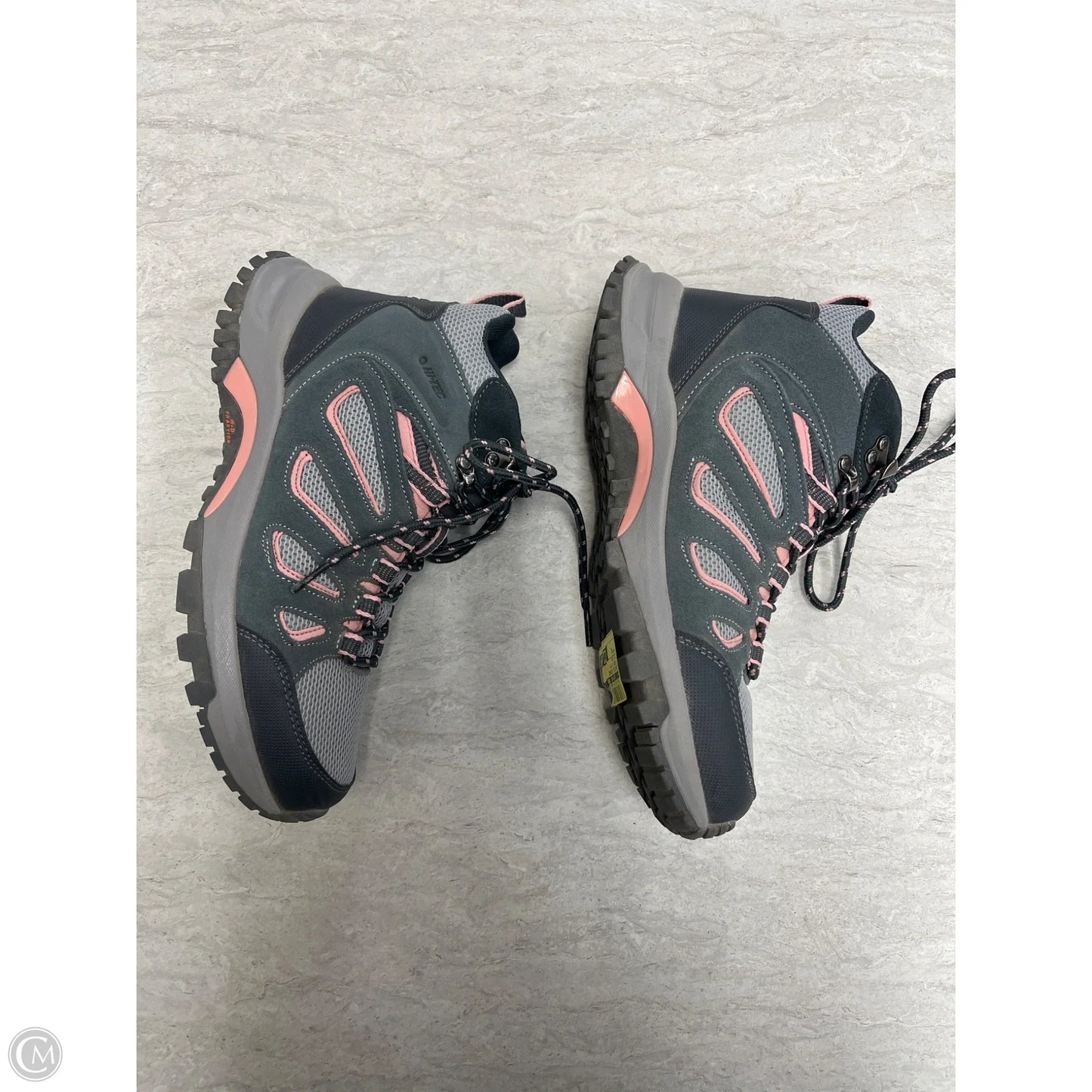 Boots Hiking By Clothes Mentor In Grey & Pink, Size: 8