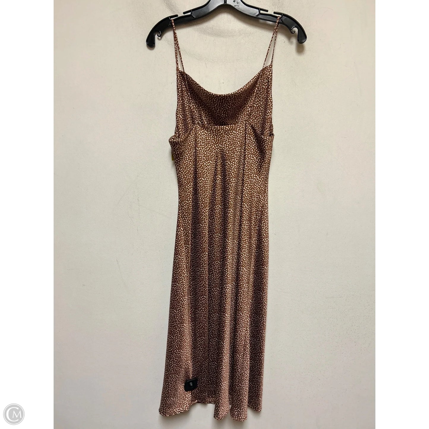 Dress Casual Midi By Illa Illa In Brown & White, Size: S