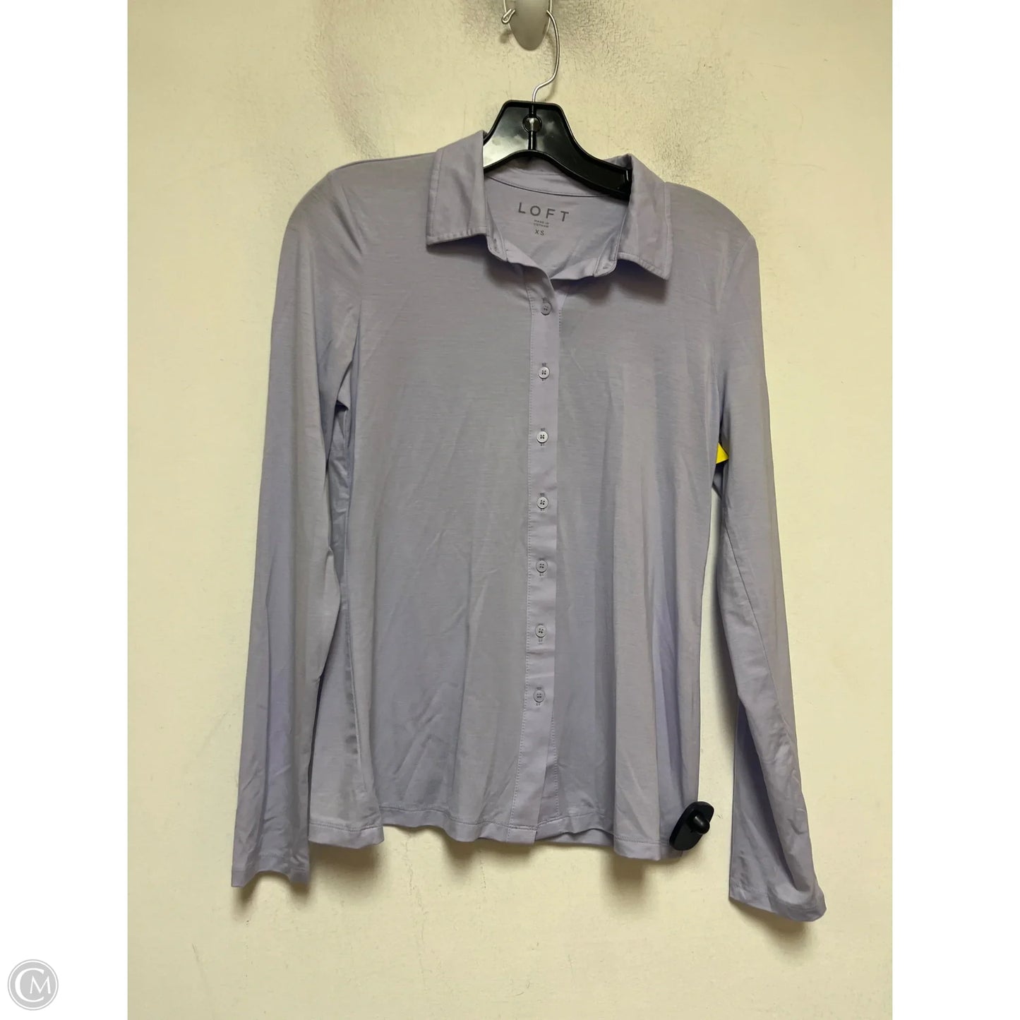 Top Long Sleeve By Loft In Purple, Size: Xs