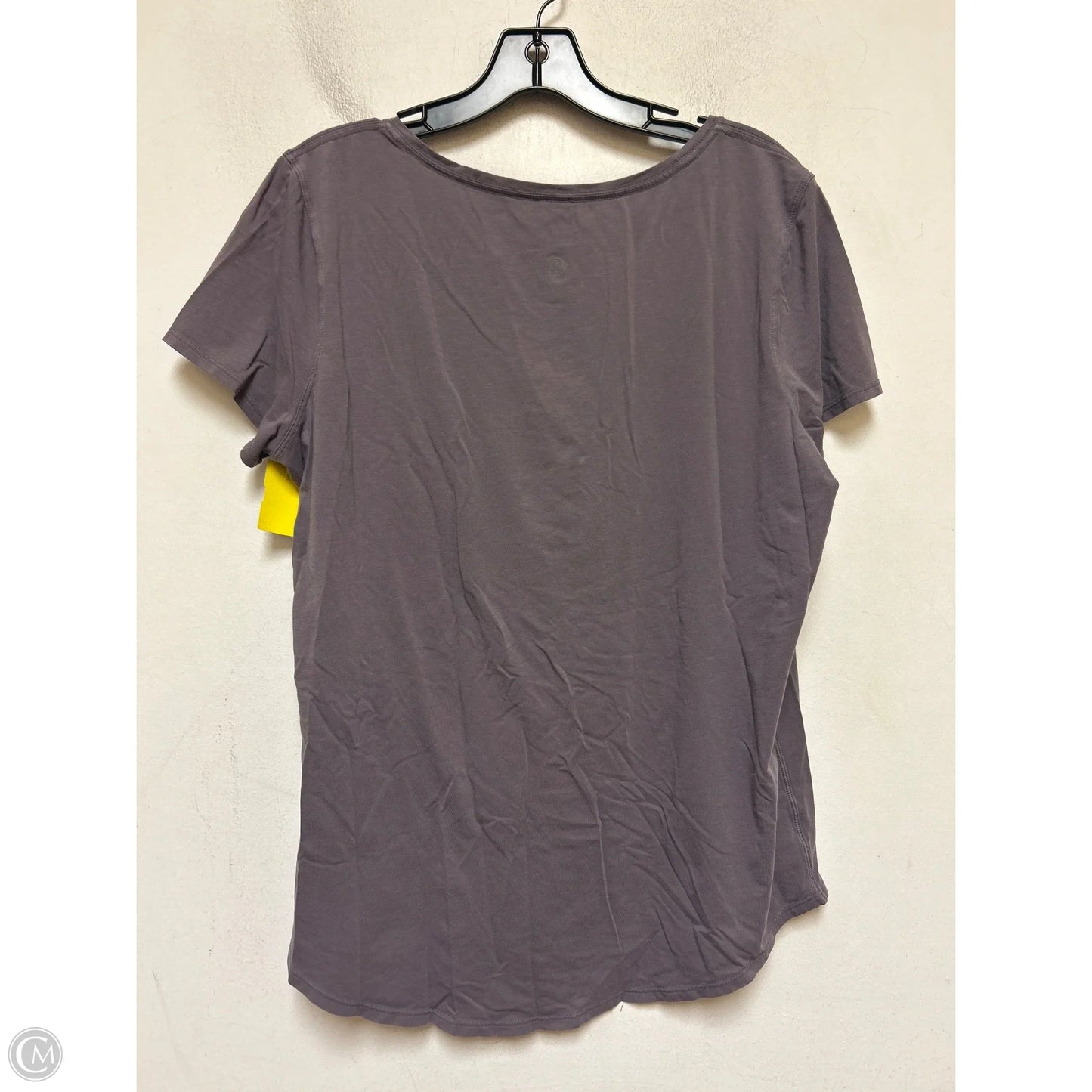 Athletic Top Short Sleeve By Lululemon In Purple, Size: L