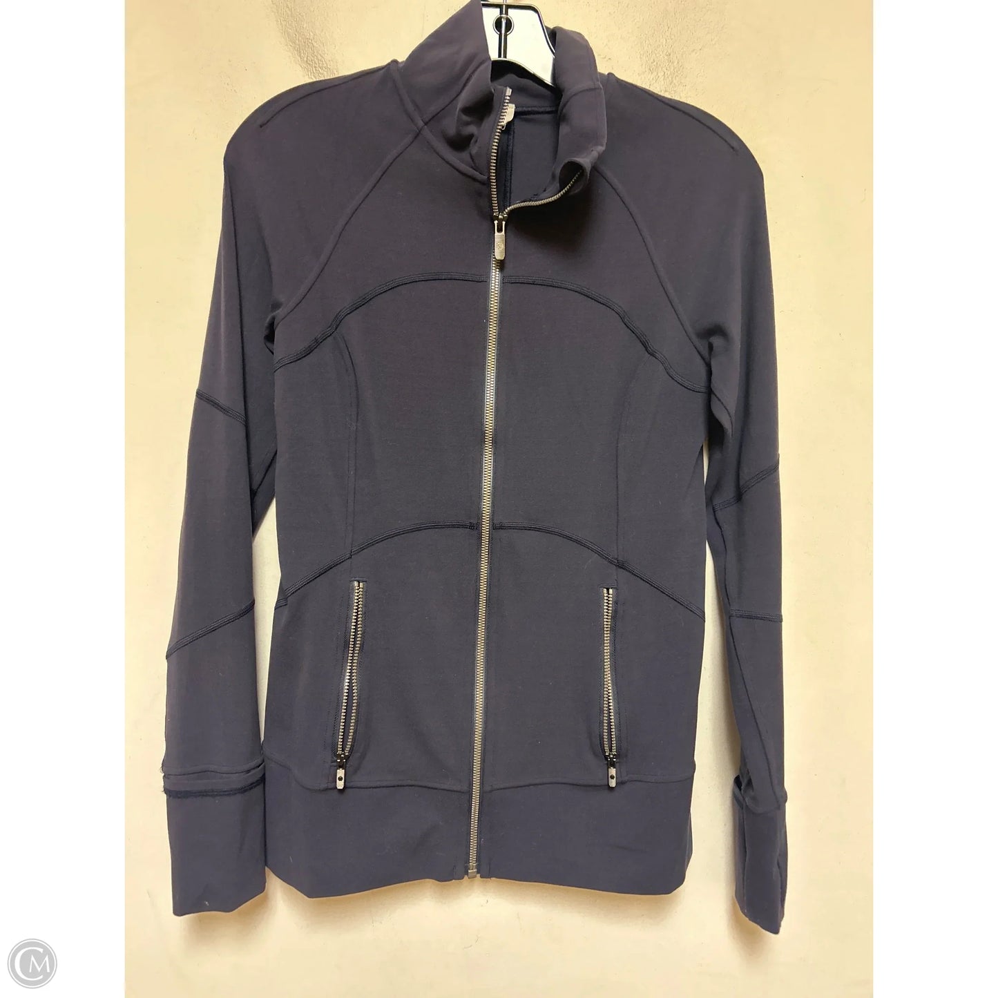Athletic Jacket By Lululemon In Blue, Size: M