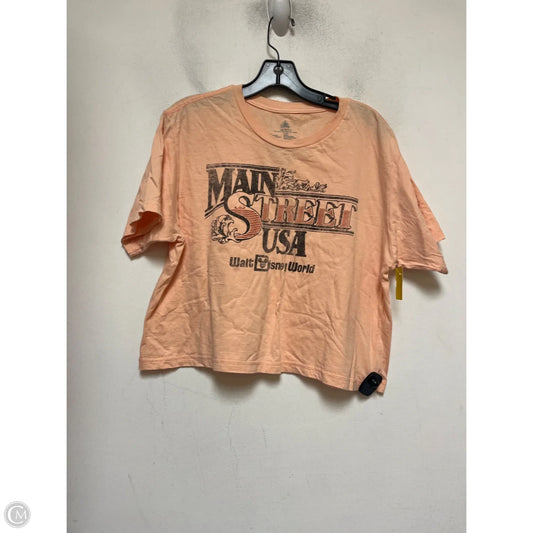 Top Short Sleeve Basic By Disney Store In Orange, Size: L