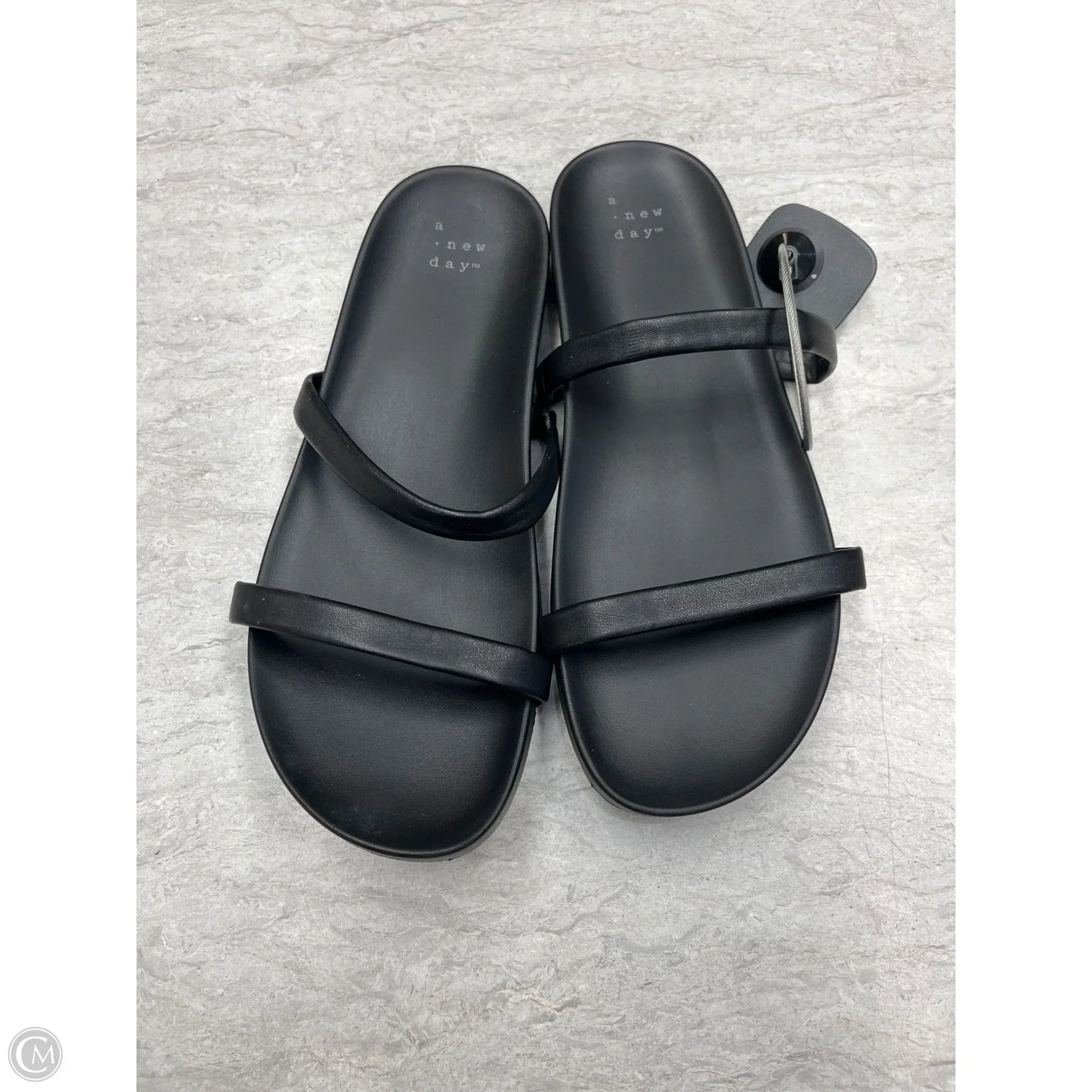 Sandals Flats By A New Day In Black, Size: 7.5