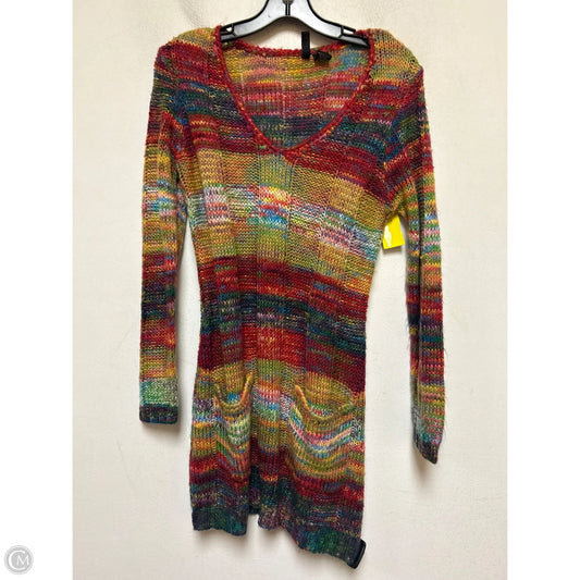 Dress Sweater By Ultra Flirt In Multi-colored, Size: L