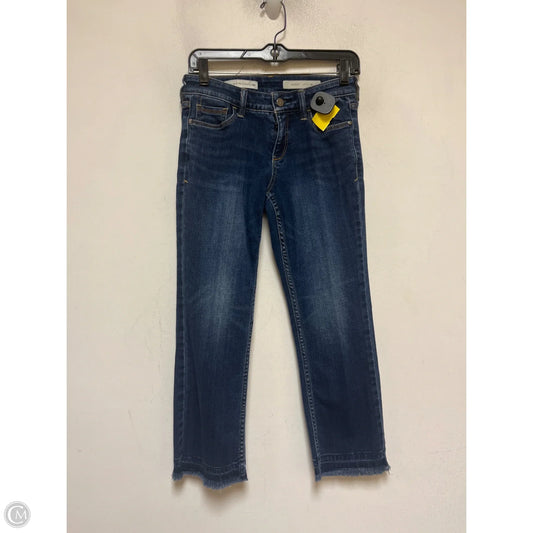 Jeans Cropped By Pilcro In Blue Denim, Size: 4