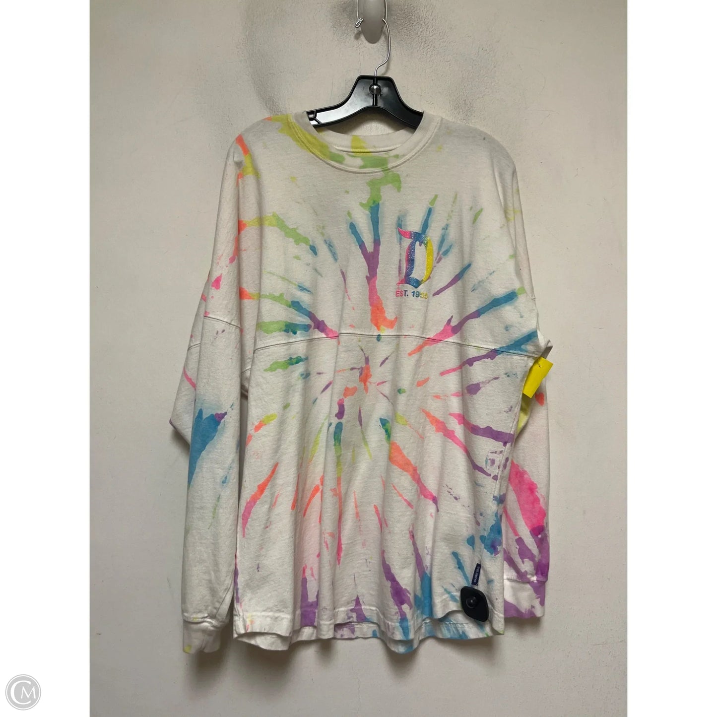 Top Long Sleeve By Disney In Tie Dye Print, Size: M