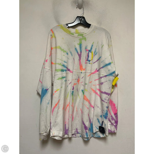 Top Long Sleeve By Disney In Tie Dye Print, Size: M