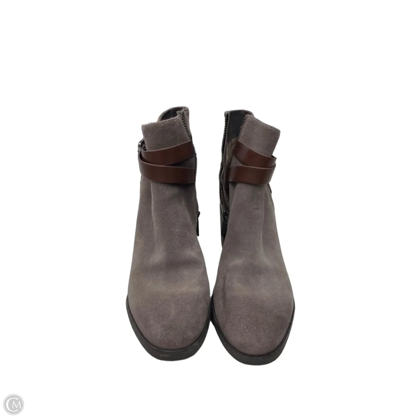 Boots Ankle Heels By Michael By Michael Kors In Brown & Grey, Size: 5