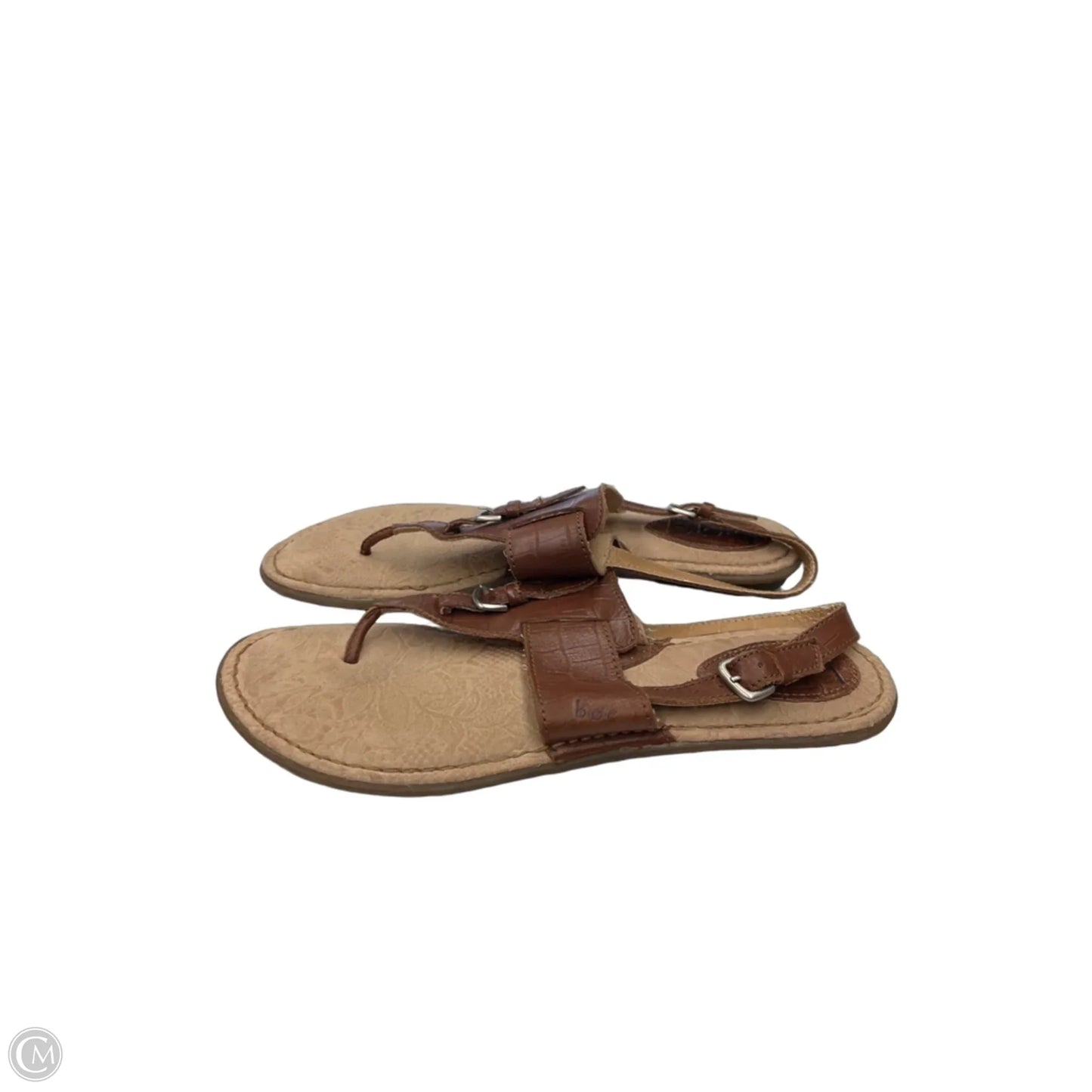 Sandals Flats By Boc In Brown & Tan, Size: 9