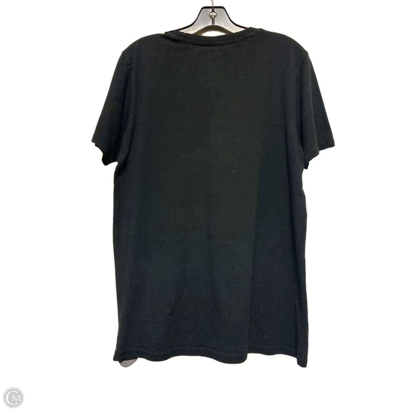 Top Short Sleeve Basic By Disney In Black, Size: L