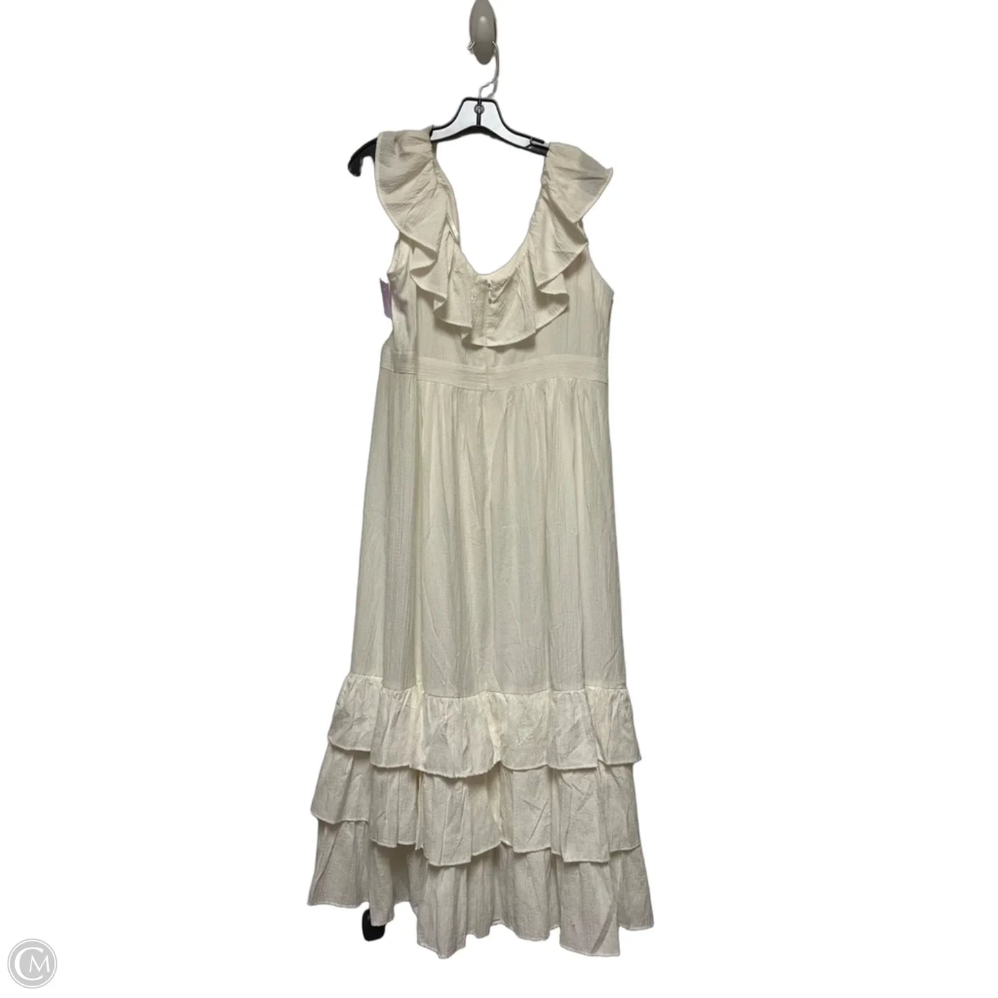 Dress Casual Maxi By Calvin Klein In White, Size: L