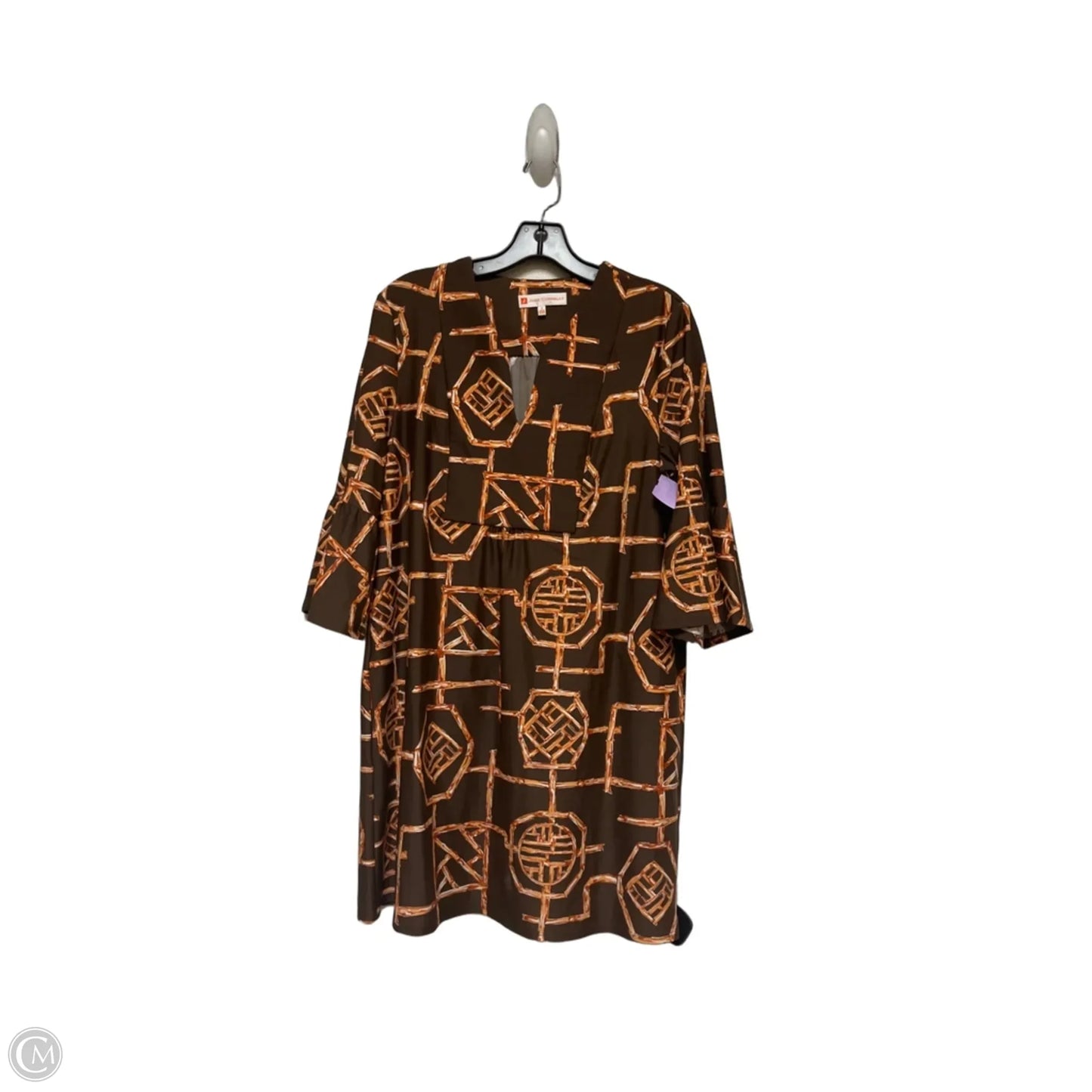 Dress Casual Short By Jude Connally In Brown & Orange, Size: S
