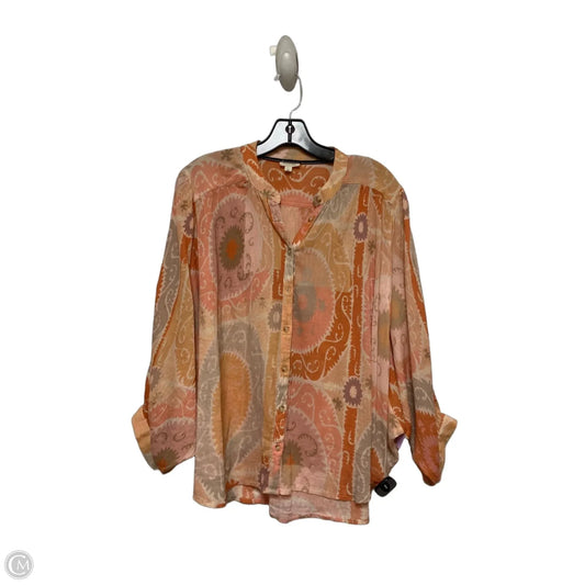 Top Long Sleeve By Pilcro In Multi-colored, Size: S