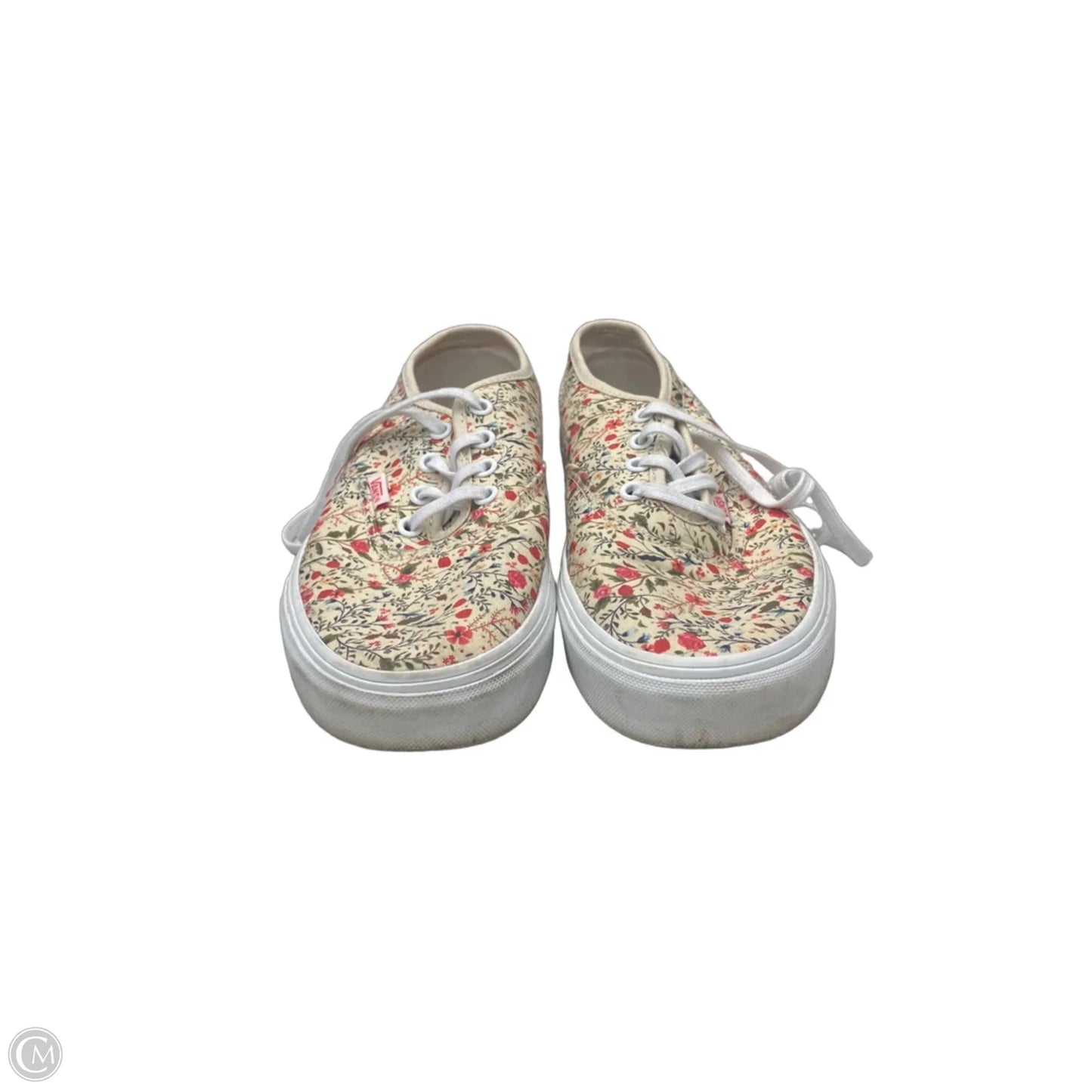 Shoes Flats By Vans In Floral Print, Size: 8.5