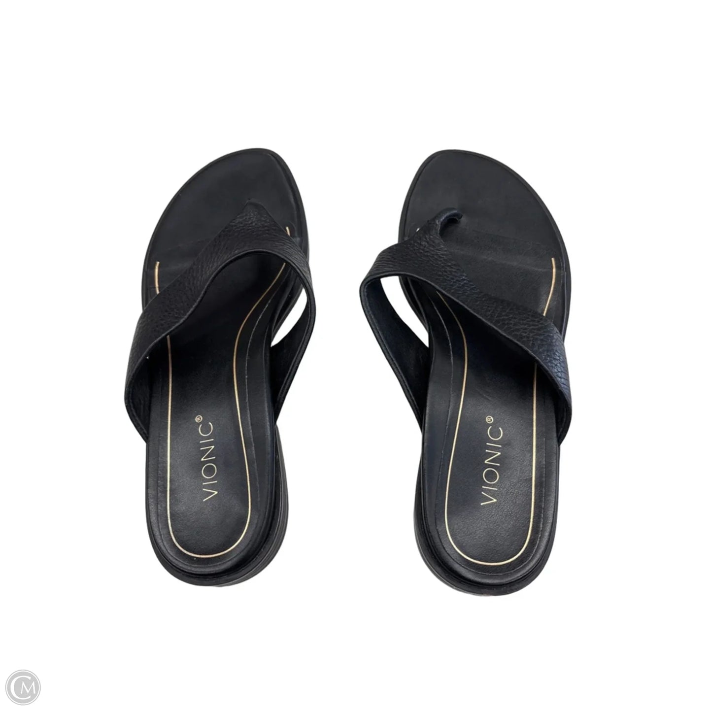 Sandals Flats By Vionic In Black, Size: 8