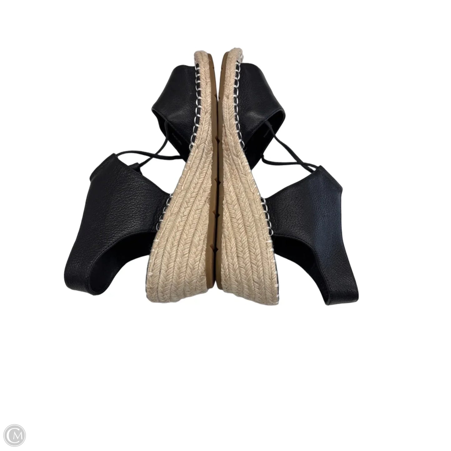 Sandals Heels Wedge By Eileen Fisher In Black, Size: 9.5